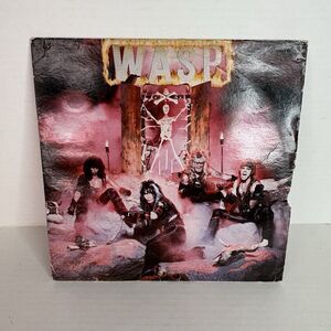 Wasp Self-Titled Vinyl Lp 1984 Original Ultrasonic Clean VG Strong/VG Vintage